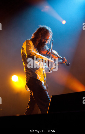 Schmutzig, drei spielen auf dem Greenman Festival 2009, Glanusk Park in der Nähe von Crickhowell Wales Stockfoto