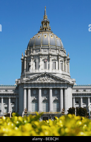 Fassade des ein Regierungsgebäude, Rathaus, San Francisco, Kalifornien, USA Stockfoto