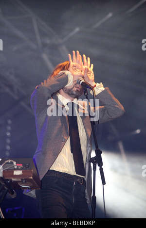 Jarvis beim Greenman Festival 2009, Glanusk Park in der Nähe von Crickhowell Wales Stockfoto