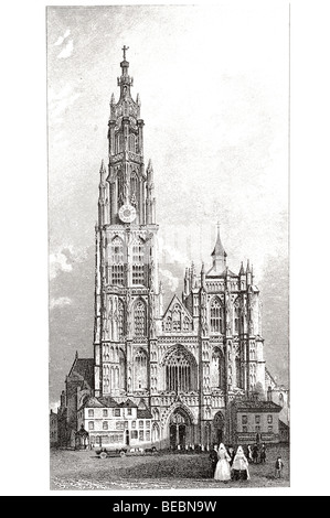 der Dom von Antwerpen Stockfoto