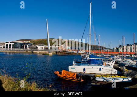 Europa, Großbritannien, Wales, Swansea Marina 2009 Stockfoto