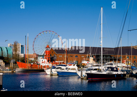 Europa, Großbritannien, Wales, Swansea Marina dockt 2009 Stockfoto