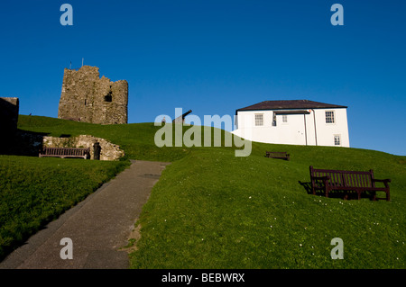 Europa, Großbritannien, Wales, Dyfed, Tenby Schloss 2008 Stockfoto