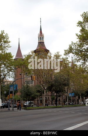 Barcelona Casa Terrades oder Casa de Les lesPunxes Josep Puig ich Cadafalch Stockfoto