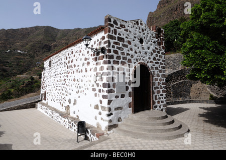 Kirche im Dorf Masca, Kanarische Insel Teneriffa, Spanien Stockfoto