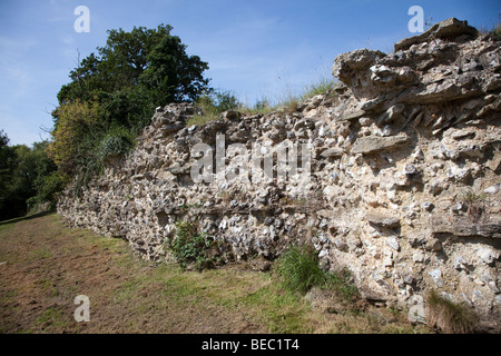 Römische Überreste der Stadt Mauer geht Calleva Atrebatum Hampshire England UK Stockfoto