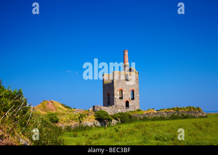 Bleibt der Levante Tin Mine in der Nähe von Pendeen, Cornwall, England, UK Stockfoto