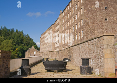 New Lanark, Weltkulturerbe, Lanarkshire, Schottland, September 2009 Stockfoto