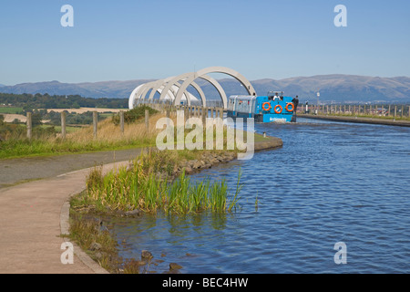 Falkirk Wheel, Boot, Region, Zentralschottland, September 2009 Stockfoto