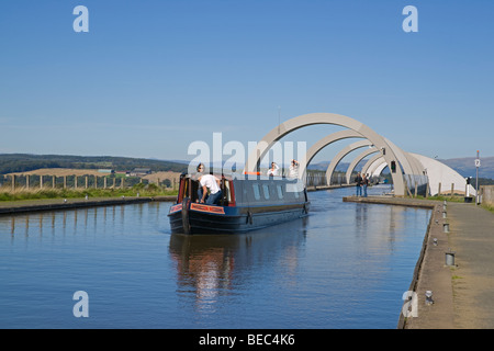 Falkirk Wheel, Boot, Region, Zentralschottland, September 2009 Stockfoto