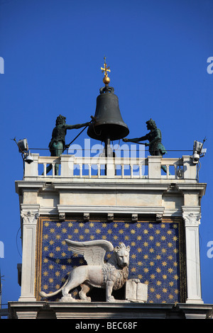 Italien, Venedig, Uhrturm Torre Dell Orologio Stockfoto