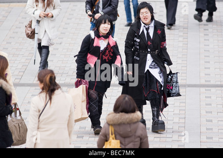 Junge Menschen in Harajuku, Tokyo, Japan Stockfoto