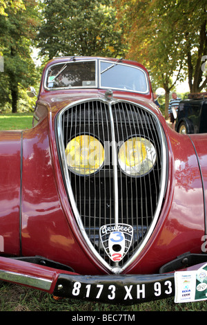 Oldtimer-Show in Villers Cotterets, Frankreich Stockfoto