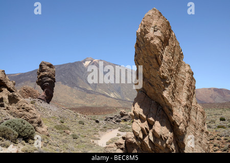 Los Roques de Garcia und Teide Vulkan, Teneriffa-Spanien Stockfoto