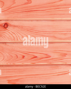Close-up Hintergrund rote Holzbohlen Stockfoto
