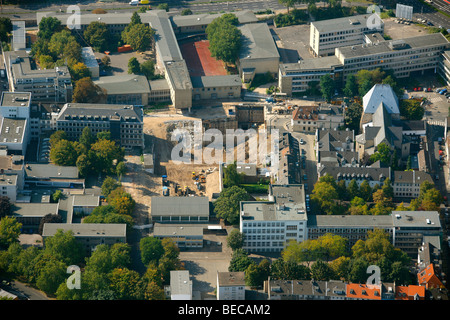 Luftaufnahme, ehemaligen historischen Archivs der Stadt, u-Bahn Baustelle, Köln, Nordrhein-Westfalen, Deutschland, Europa Stockfoto