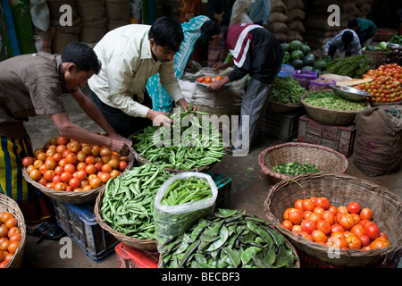 Bauern-Markt in Dhaka Bangladesch Stockfoto