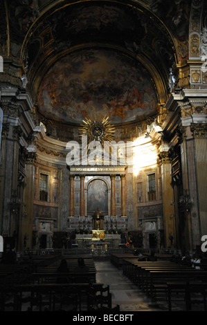 Chiesa del Gesu Church, die Piazza del Gesu, Altar, Altstadt, Rom, Italien Stockfoto