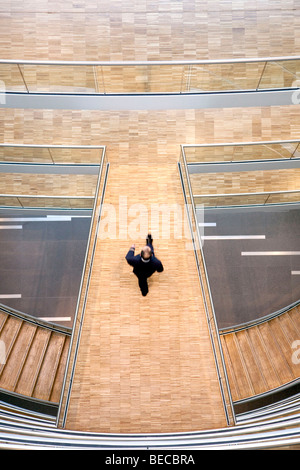 Treppe im Aviation Center, Deutsche Lufthansa AG, Frankfurt Am Main, Hessen, Deutschland, Europa Stockfoto