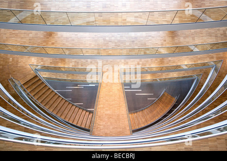 Treppe im Aviation Center, Deutsche Lufthansa AG, Frankfurt Am Main, Hessen, Deutschland, Europa Stockfoto