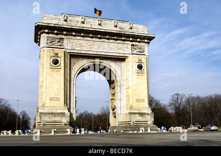 Triumphbogen in Bukarest, Rumänien, Osteuropa Stockfoto