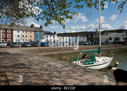 Der Hafen von Aberaeron, Dyfed, Wales. UK Stockfoto