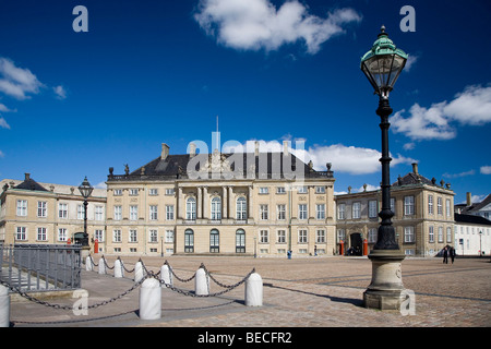 Das Schloss Amalienborg in Kopenhagen, Dänemark, Europa Stockfoto