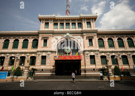 Postamt in Ho Chi Minh Stadt, Saigon, Vietnam, Asien Stockfoto