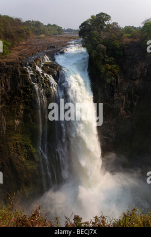 Victoria Falls, Wasserfälle am Sambesi Fluss, UNESCO World Heritage Site, Simbabwe, Afrika Stockfoto