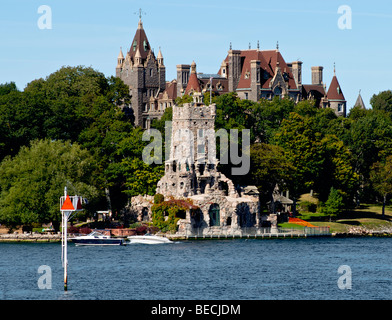 Boldt Castle auf Heart Island im Lake Ontario im Bereich des so genannten "tausend Inseln" Stockfoto