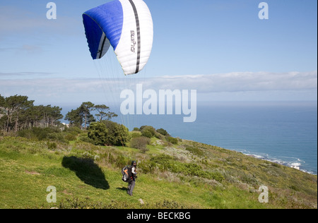 Gleitschirme auf Signal Hill Stockfoto