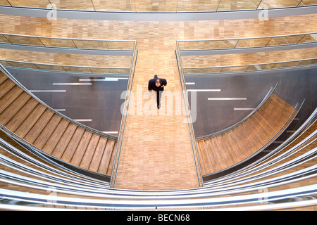 Treppe im Aviation Center, Deutsche Lufthansa AG, Frankfurt Am Main, Hessen, Deutschland, Europa Stockfoto