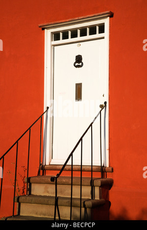 Rot lackiert Aufbau Lavenham Suffolk England Stockfoto