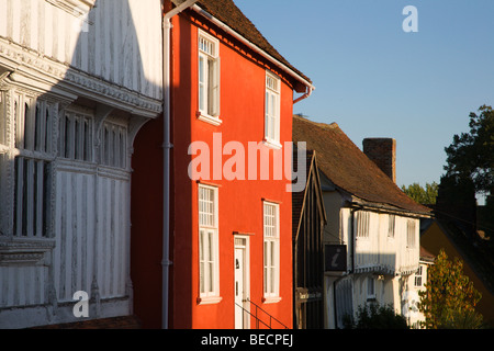 Rot lackiert Aufbau Lavenham Suffolk England Stockfoto