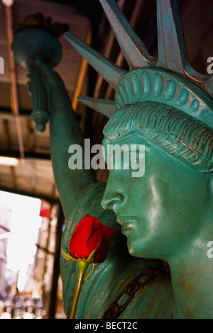 Nahaufnahme von einer Statue, Statue Of Liberty, New York City, New York State, USA Stockfoto
