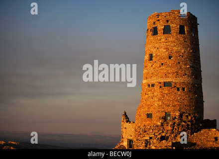 Ruinen eines Turms, Desert View Watchtower, Grand Canyon, Grand Canyon National Park, Arizona, USA Stockfoto