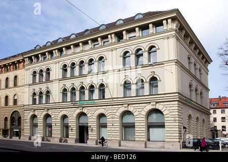 Sitz der Hypo Real Estate Bank AG, Außenansicht, München, Bayern, Deutschland, Europa Stockfoto