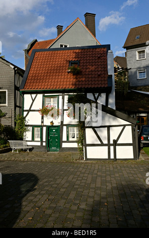 Das Mini Hotel in Herdecke in der Nähe von Dortmund, Deutschlands kleinstes Hotel. Stockfoto