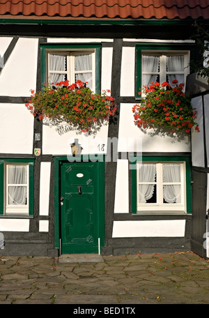 Das Mini Hotel in Herdecke in der Nähe von Dortmund, Deutschlands kleinstes Hotel. Stockfoto