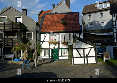 Das Mini Hotel in Herdecke in der Nähe von Dortmund, Deutschlands kleinstes Hotel. Stockfoto