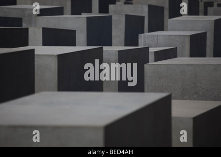 Das Holocaust-Mahnmal, nahe dem Brandenburger Tor in Berlin zum Gedenken an die Juden, die in den Händen des NS-Regimes gestorben Stockfoto