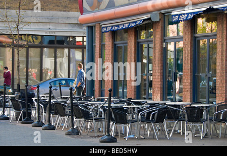 Leere Cafés Montreal Kanada Stockfoto