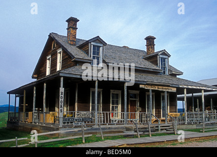 Fort Hays Hauptquartier, Filmkulisse für mit dem Wolf tanzt. in der Nähe von Rapid City, Black Hills, South Dakota Stockfoto