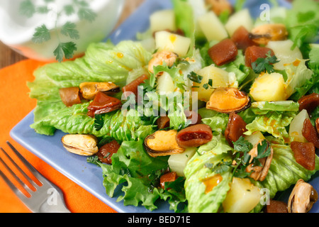 Cochayuyo Seetang Salat Rezept zur Verfügung. Stockfoto