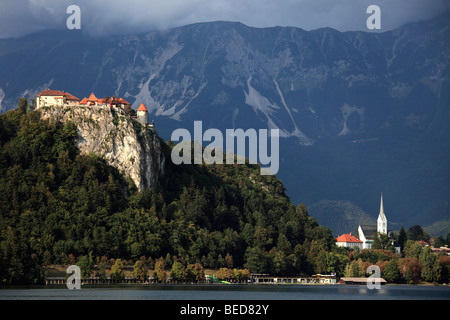 Slowenien, Bled, Schloss, Pfarrkirche St. Martin Stockfoto