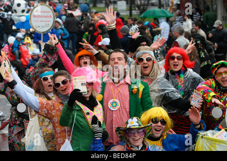 Karneval, Rose parade Montag in Koblenz, Rheinland-Pfalz Stockfoto