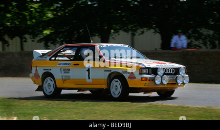 1984-Audi Quattro A2 Rallye-Auto auf dem Goodwood Festival Geschwindigkeit 2009 Stockfoto