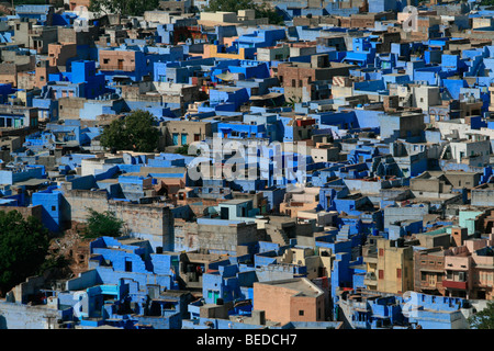 Blaue Stadt Jodhpur, Indien, Südasien Stockfoto