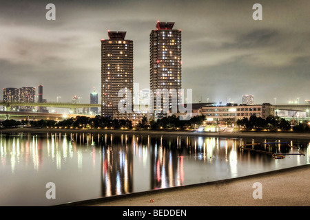 Hochhäuser in Odaiba in Tokio, Japan Stockfoto