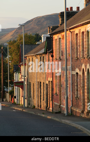 Kleine ländliche walisischen Dorf in der Dämmerung - Newbridge on Wye, Powys, Mitte Wales UK Stockfoto